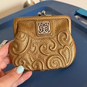 Brighton Embossed Leather Kiss-Lock Coin Purse